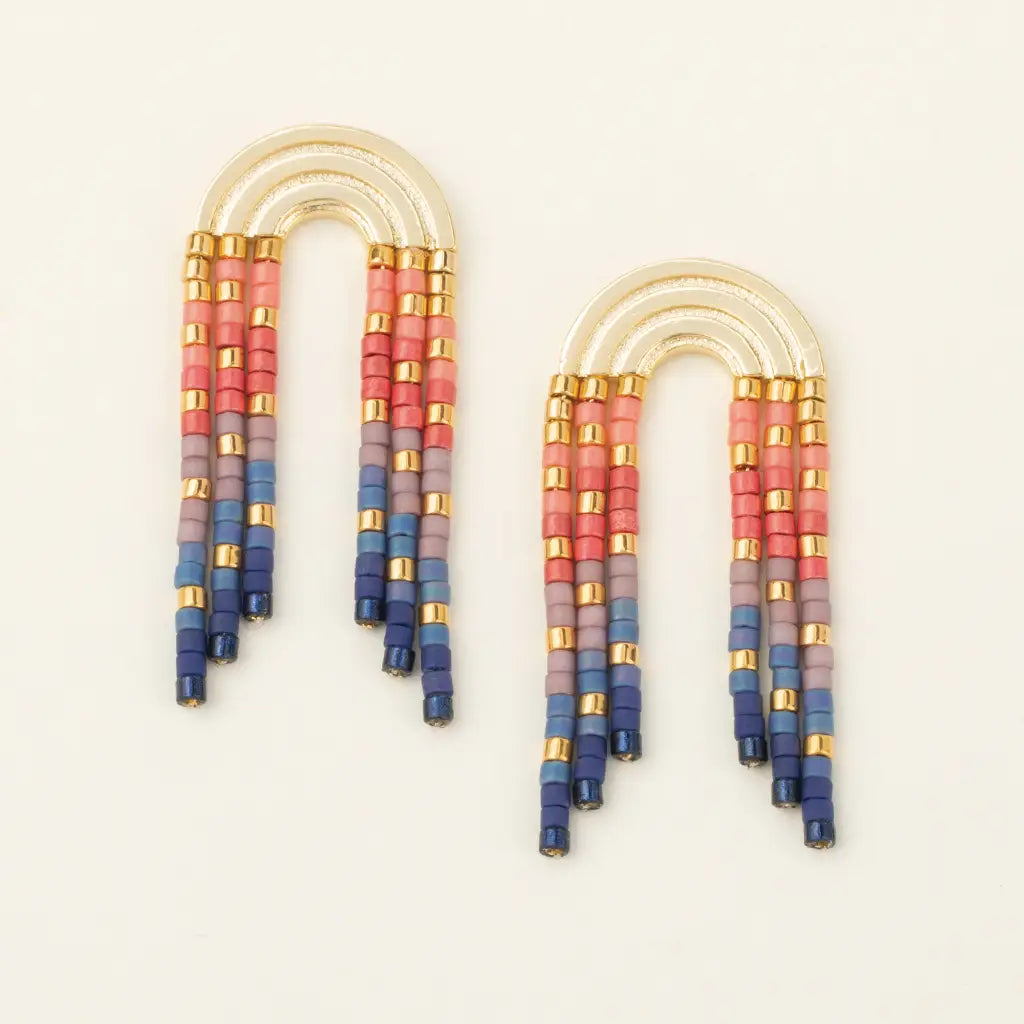 Rainbow Fringe Earring