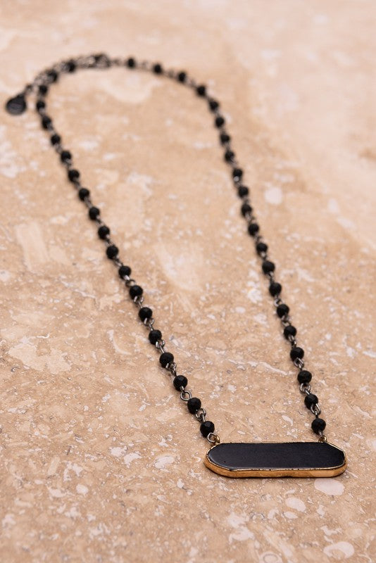 The Charlotte Necklace in Black