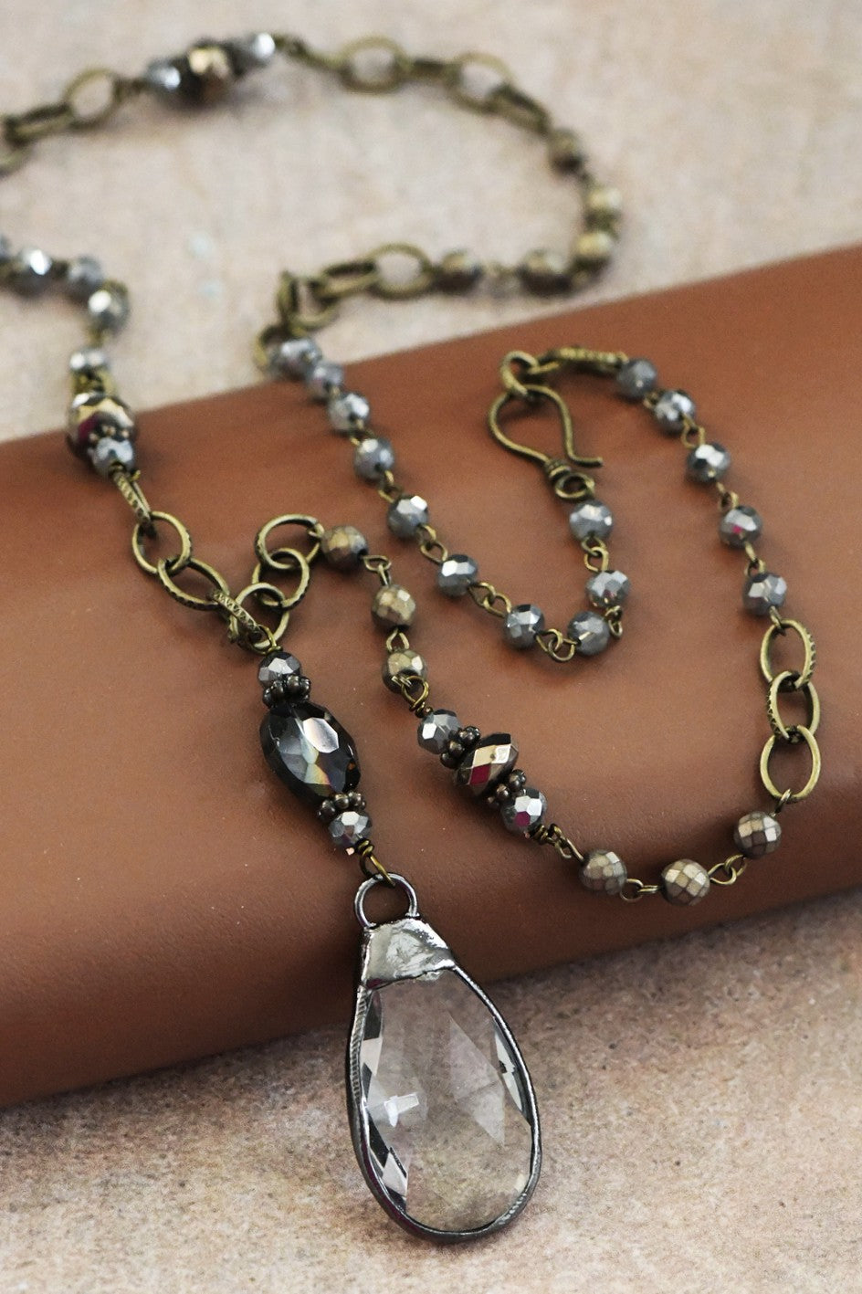 TearDrop Crystal Pendant Necklace