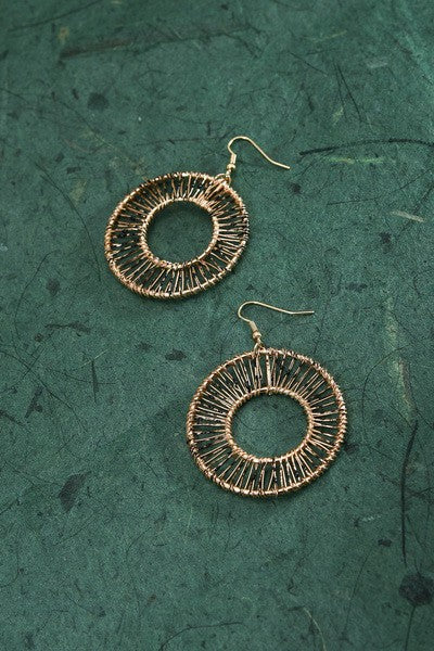 Splashed Hoop Earrings