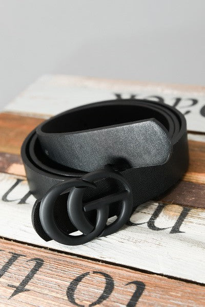 Matte Buckle Belts