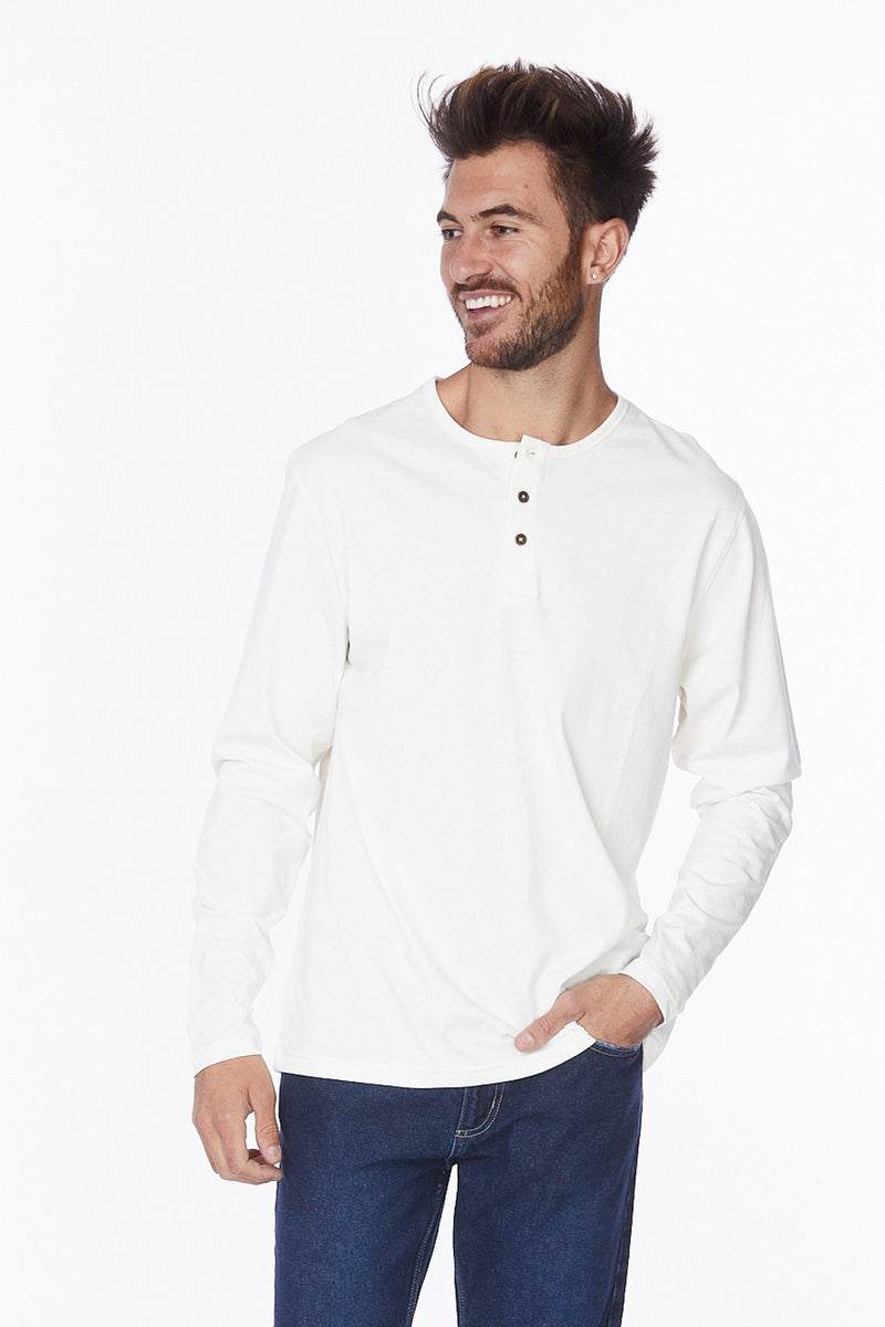 Hawk's Bay Men's Basic Henley