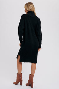 Black Midi Sweater Dress