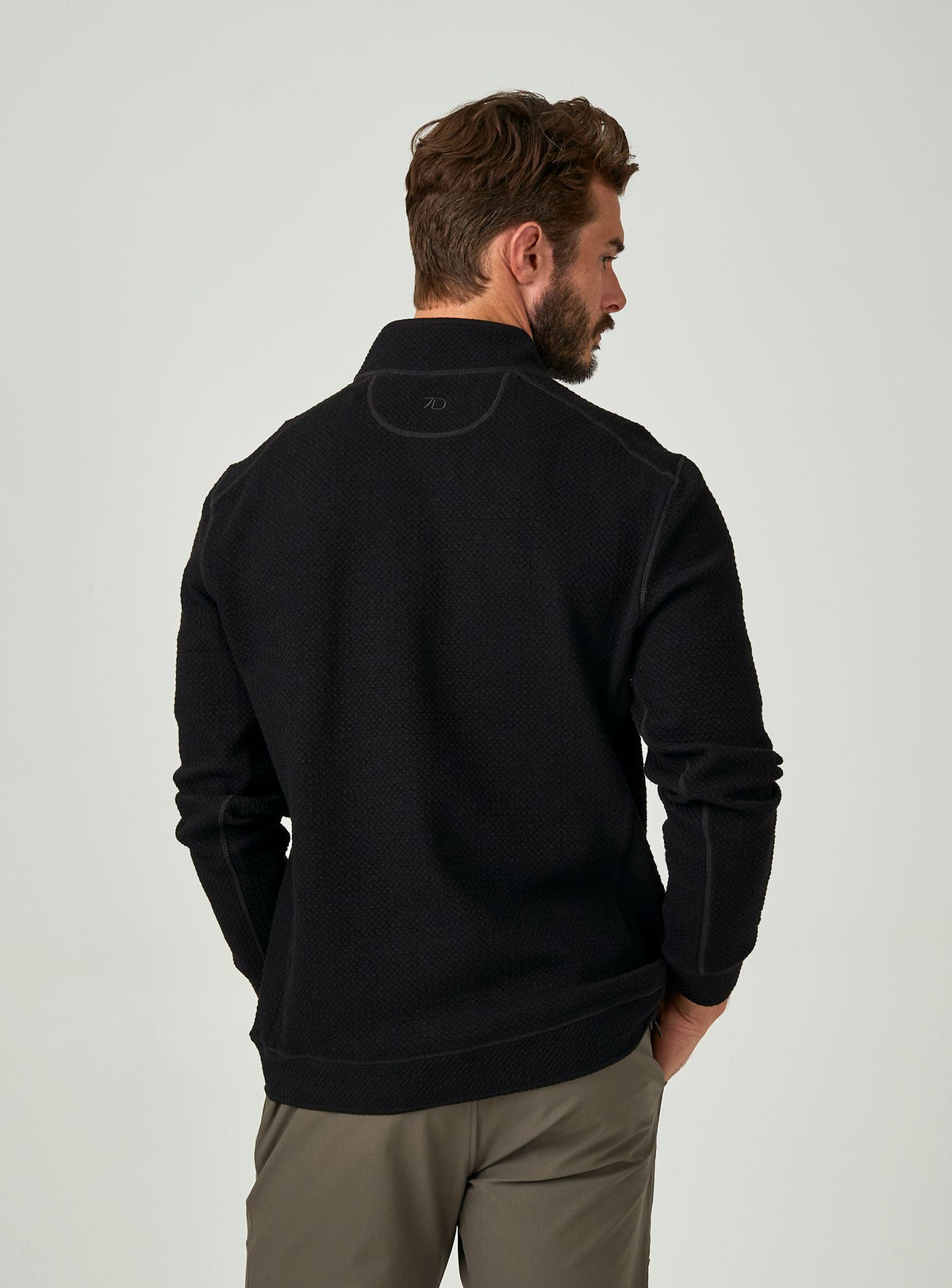 Black Restoration Quarter Zip Pullover