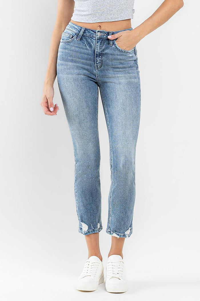 Flying Monkey Straight Cropped Jeans