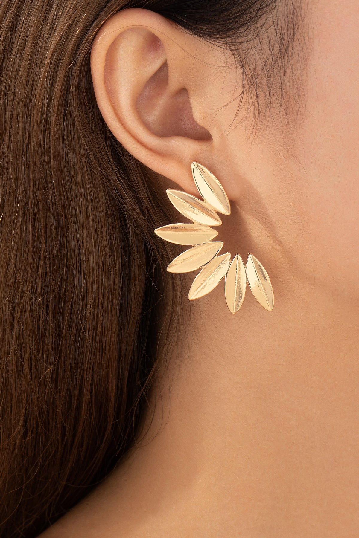Half Flower Earrings