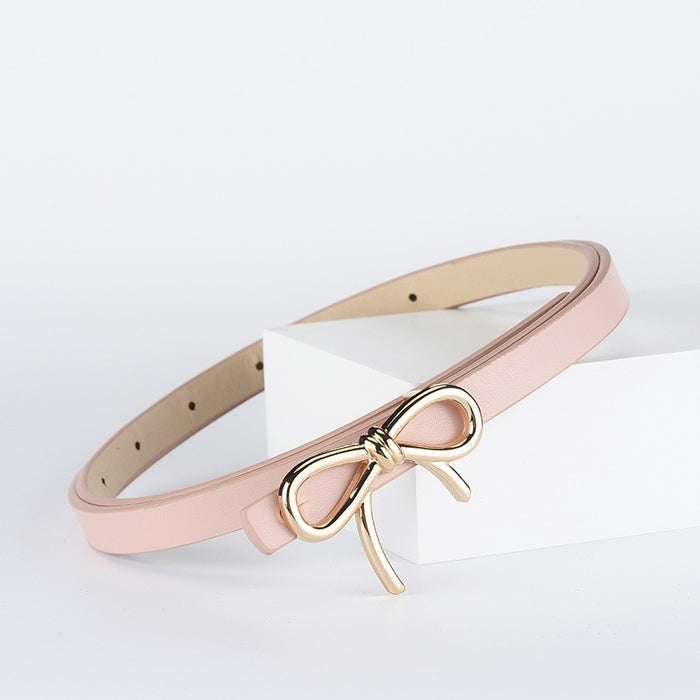 Bow Shaped Faux Leather Belt