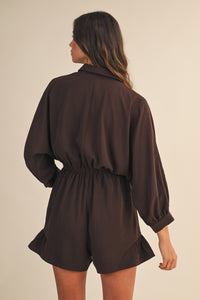 Chocolate Shirt Romper