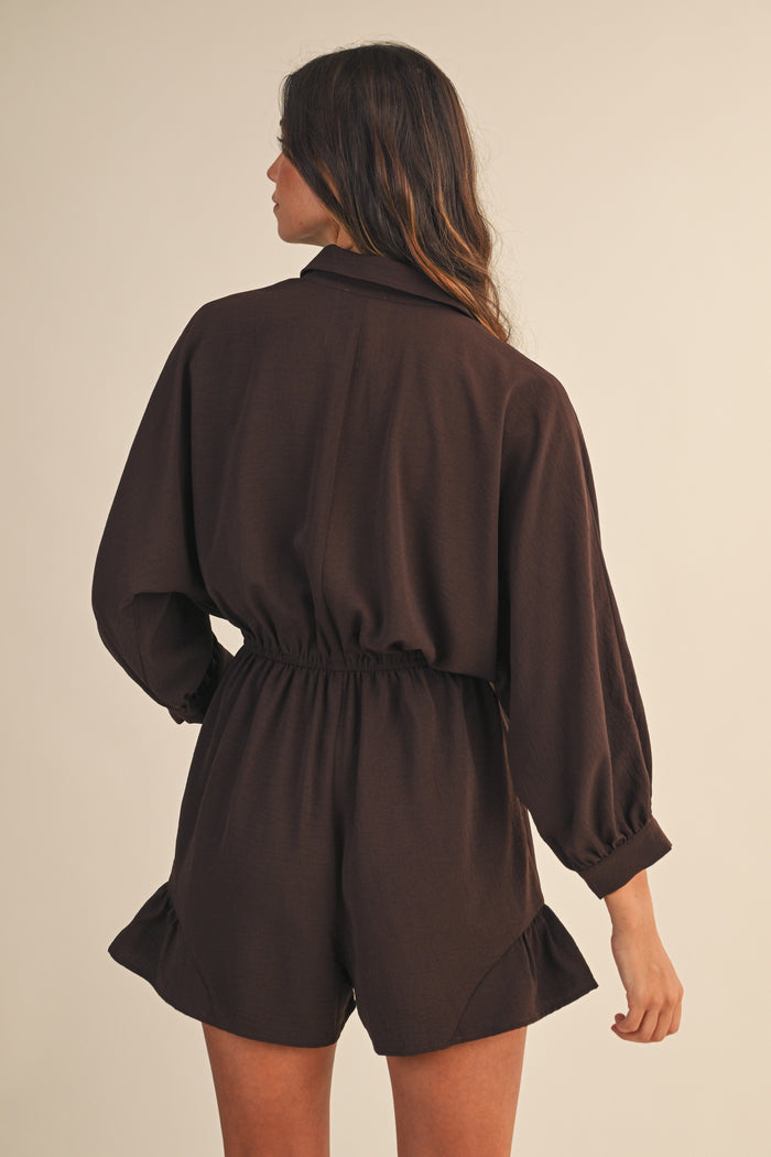 Chocolate Shirt Romper