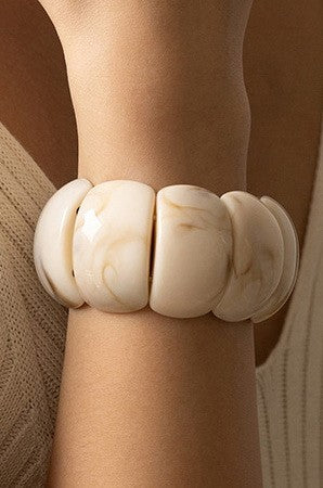 Color Block Stretch Bangle Bracelets