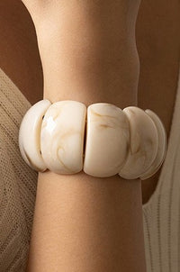 Color Block Stretch Bangle Bracelets