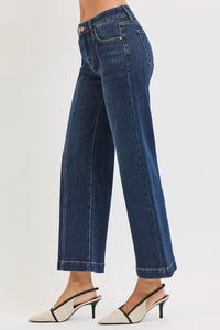 Risen Dark Front Seamed Denim Jean