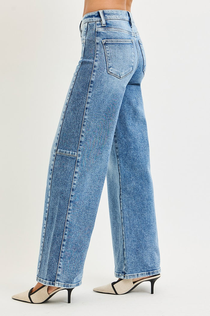Risen High Rise Contrast Side Jean