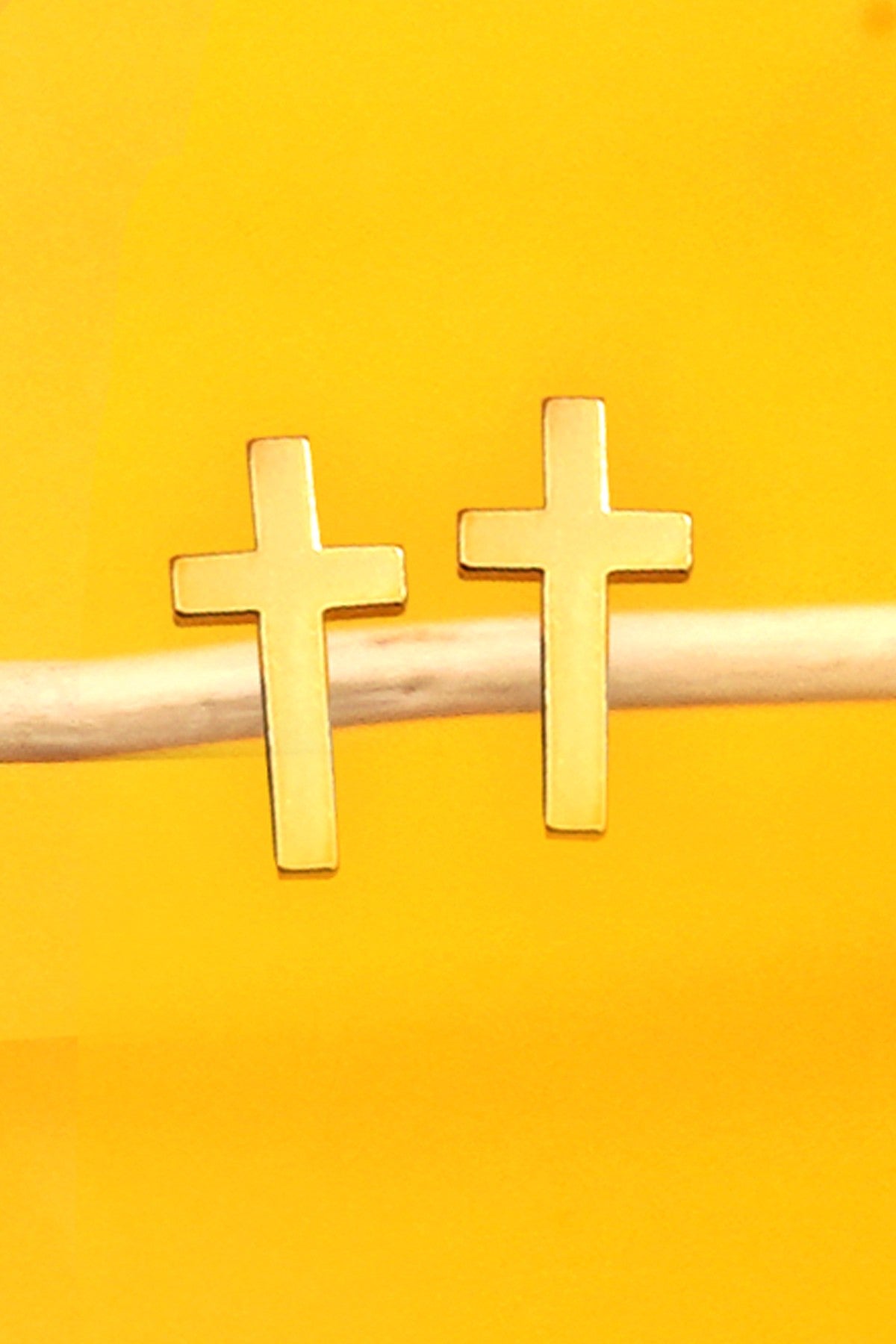 Stainless Steel Cross Earrings