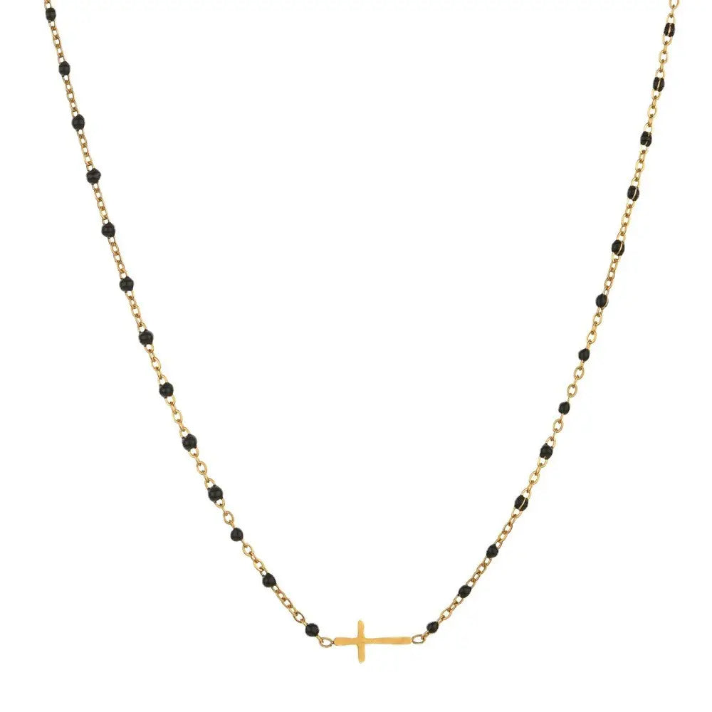 Beaded Cross Necklace