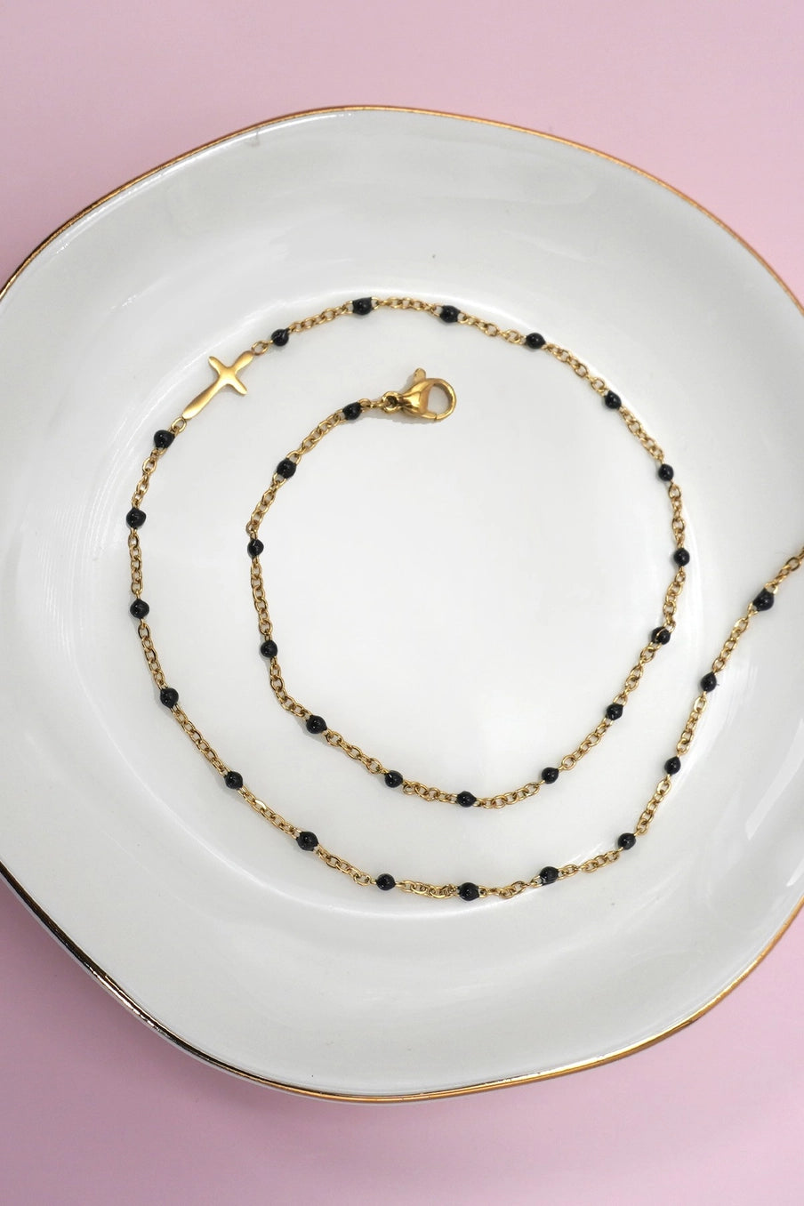 Beaded Cross Necklace