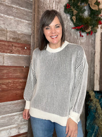 Striped Chenille Sweater