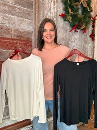 Bamboo Knit Long Sleeve Top