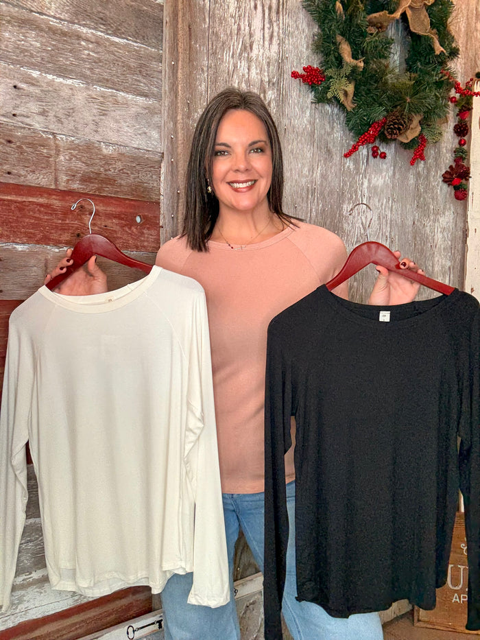 Bamboo Knit Long Sleeve Top