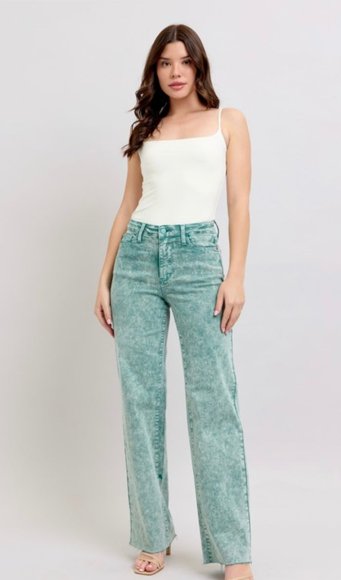 Judy Blue Sea Green Vintage Wash Jean