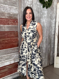 Paisley Printed Midi Dress