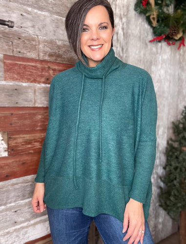 Ribbed Turtle Neck Top (Three Color Choices)