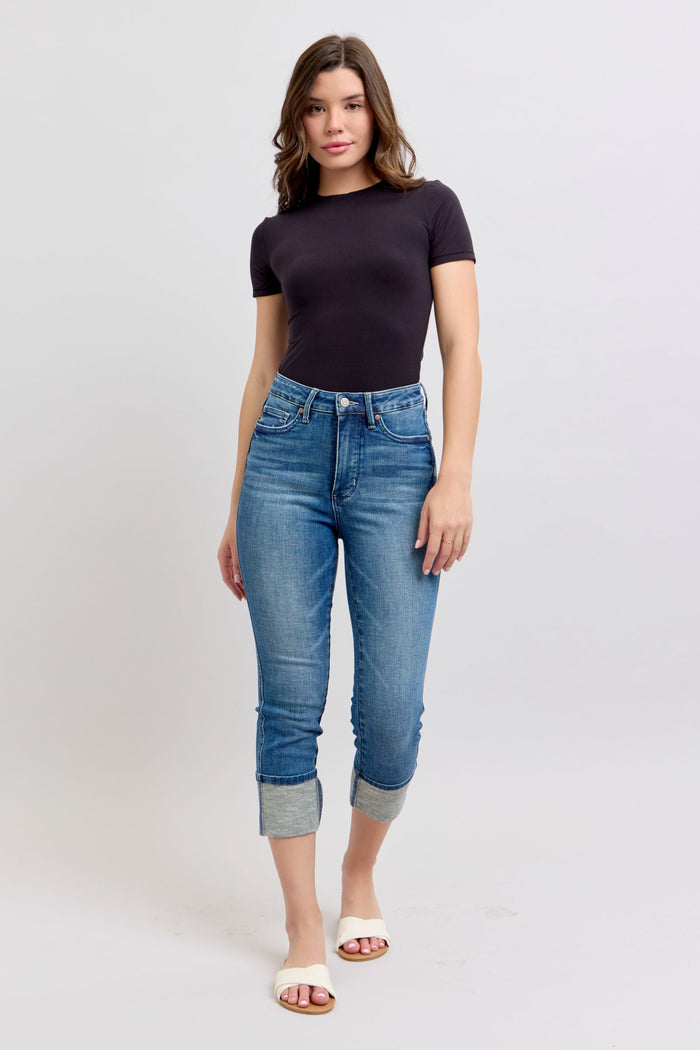 Judy Blue Cuff Capri Jean