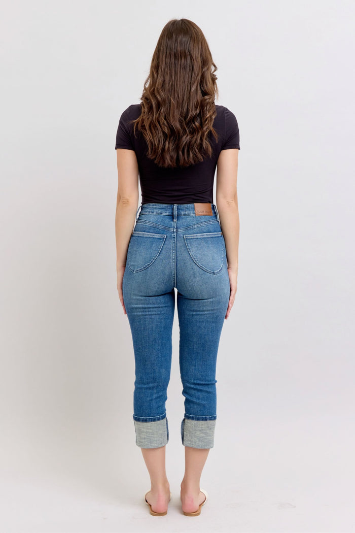 Judy Blue Cuff Capri Jean