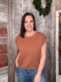 Stitch Detailed Sweater Vest