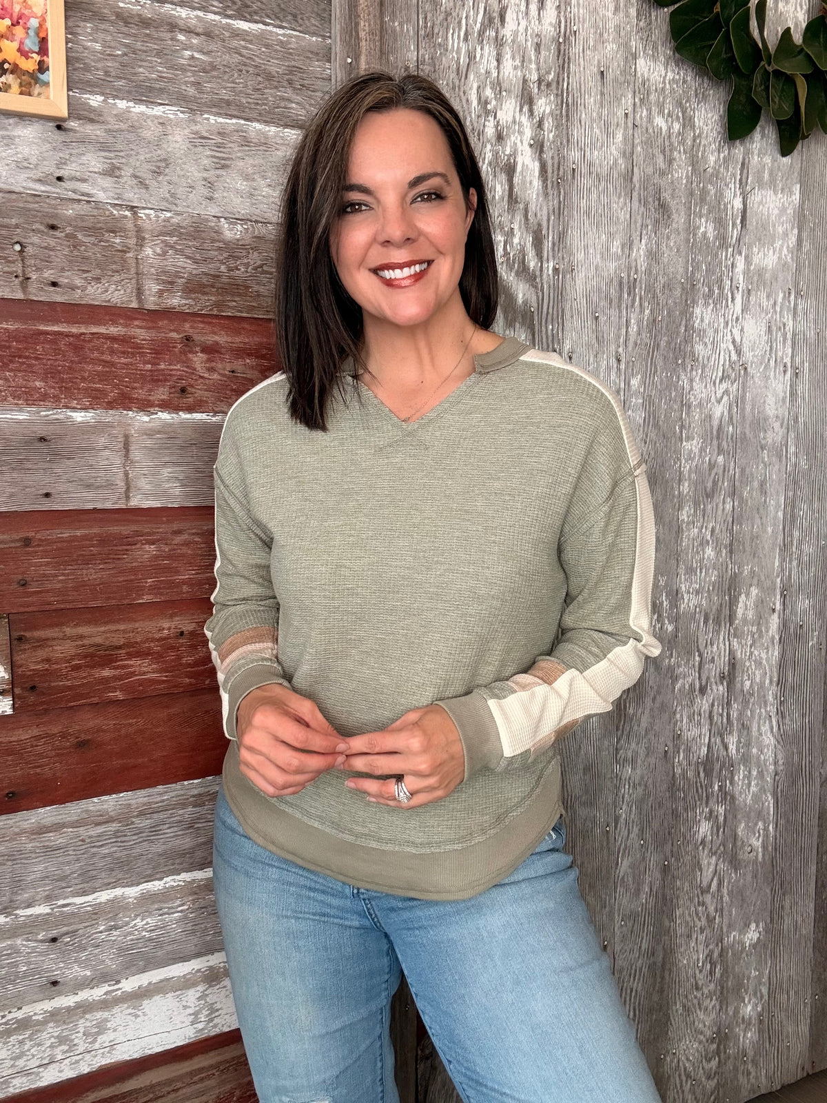 Dezi Color Block Pullover