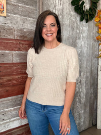 The Alexa Short Sleeve Sweater
