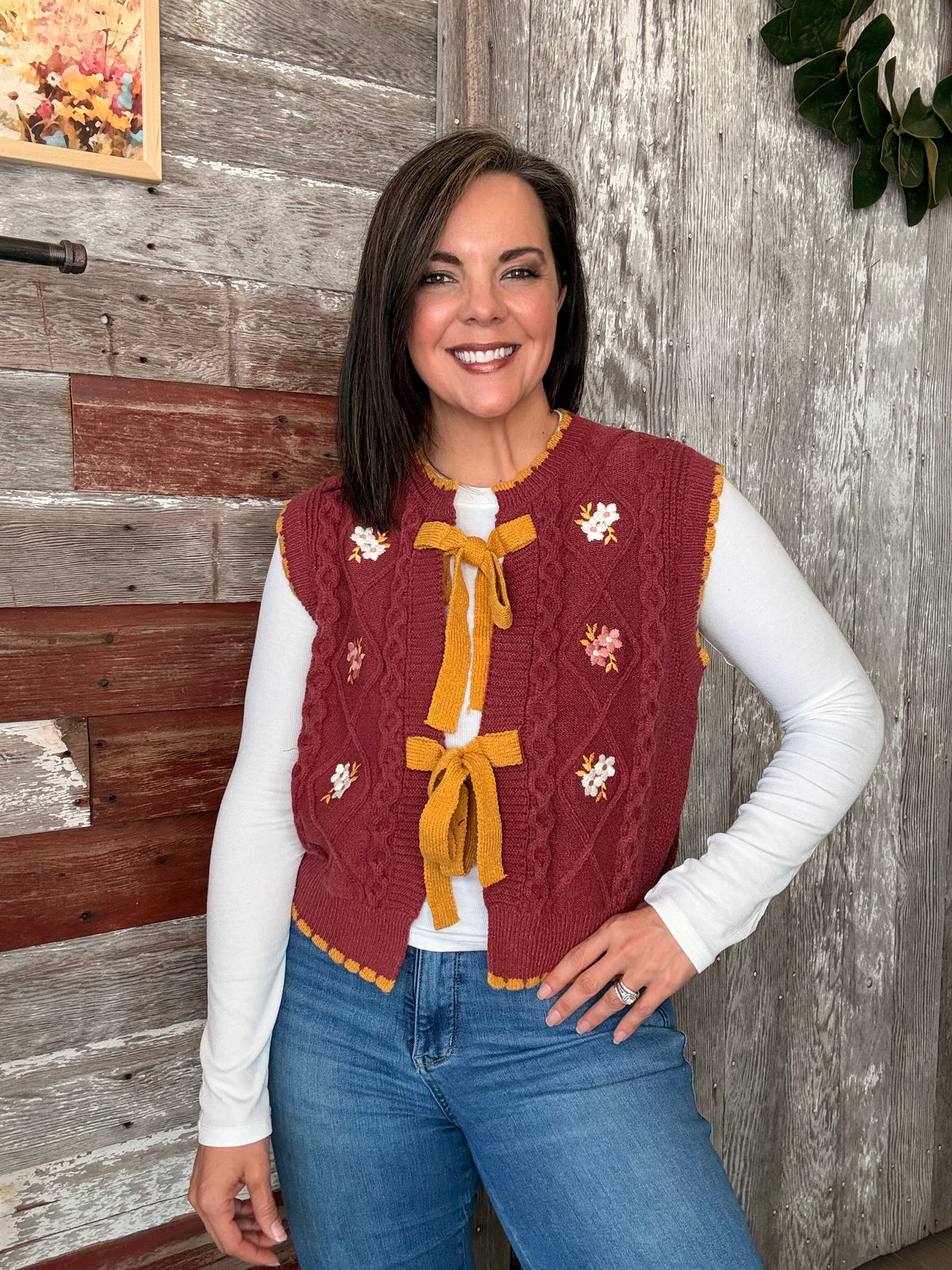 Willow Embroidered Vest