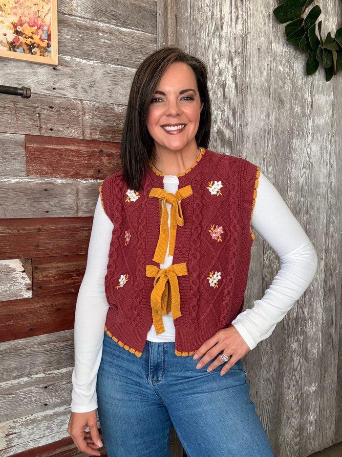 Willow Embroidered Vest
