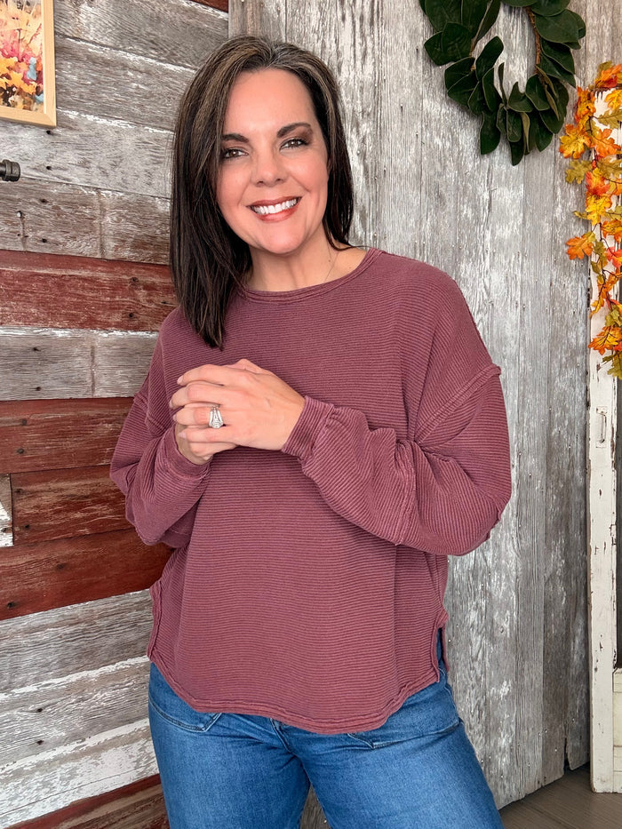 Chasing Leaves Long Sleeve Top