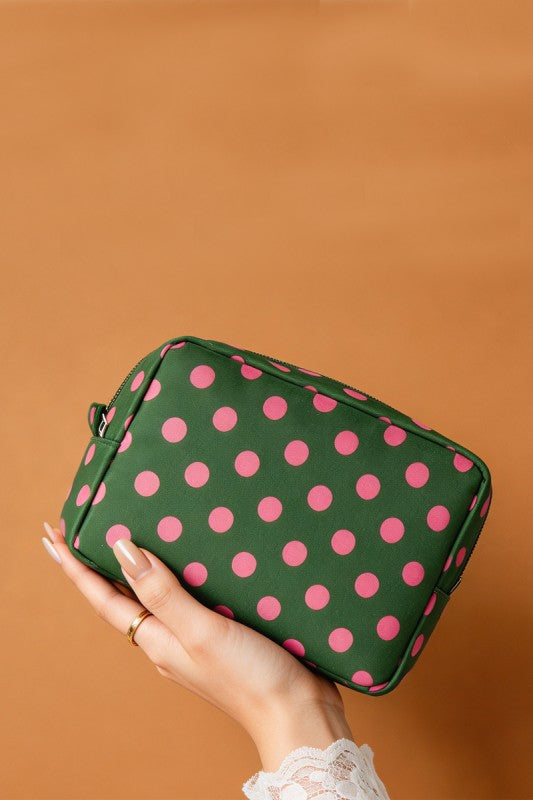 Polka Dot Travel Pouch