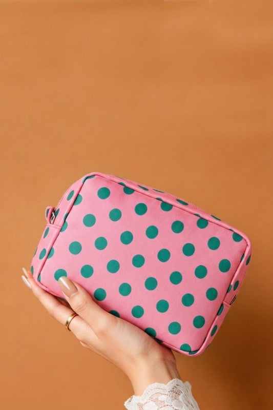 Polka Dot Travel Pouch