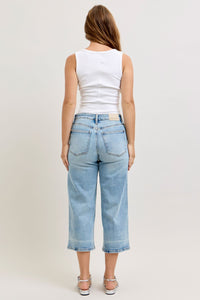 Judy Blue Wide Leg Cropped Jean