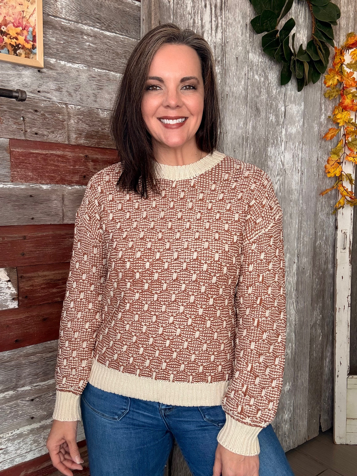 Brick Textured Sweater