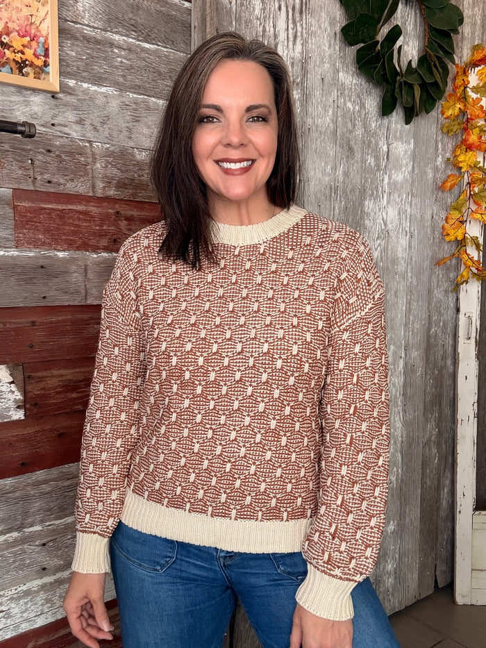 Brick Textured Sweater