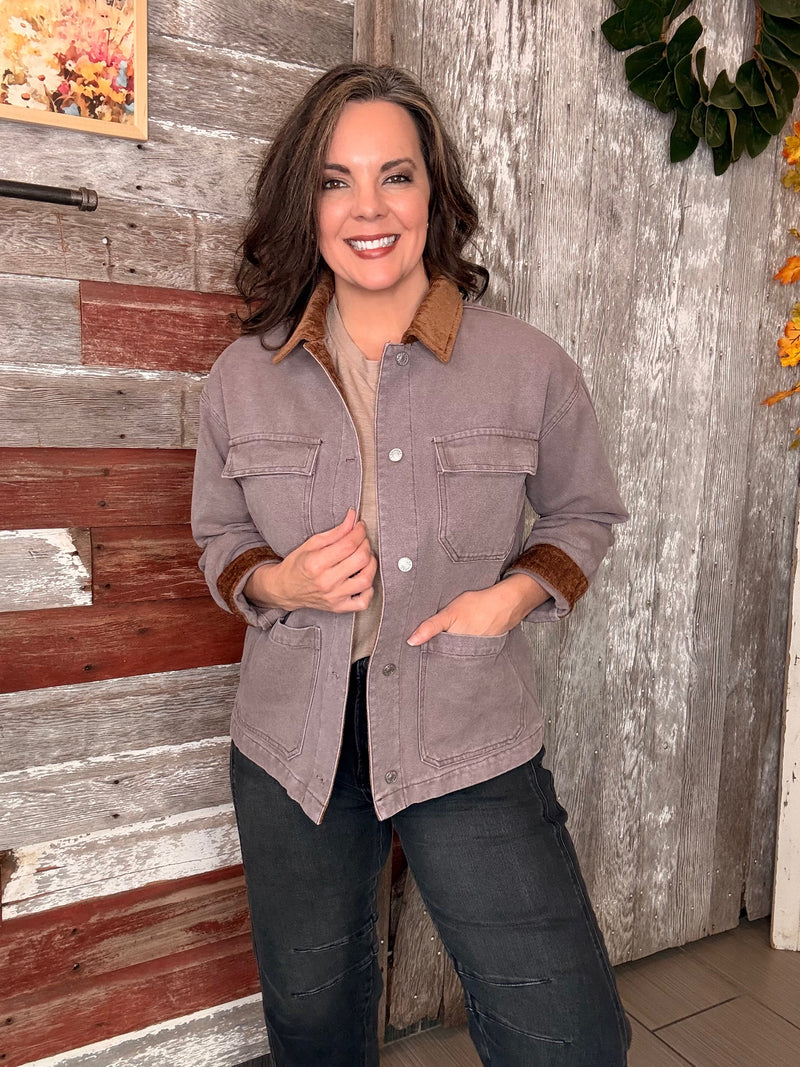 Ash Mocha Barn Jacket