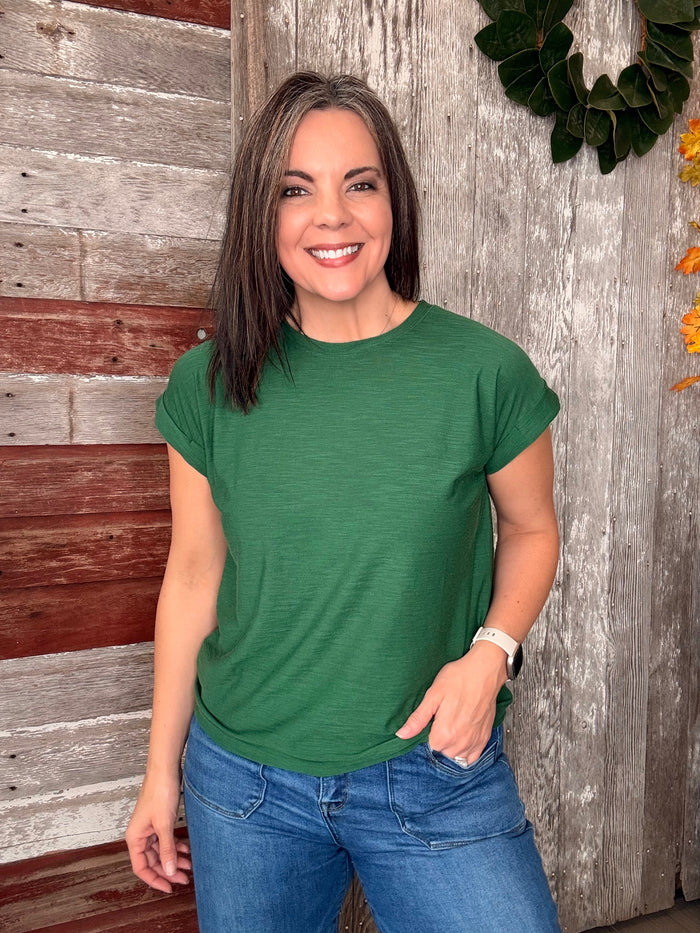 Slub Cuffed Sleeve Tee RESTOCK