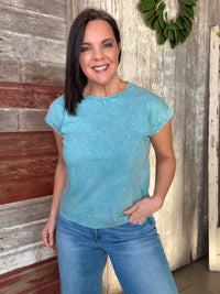 Vintage Washed Short Sleeve Top