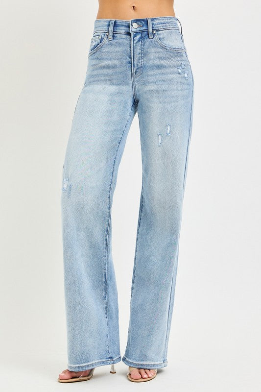 Tummy Control Light Wash Jean