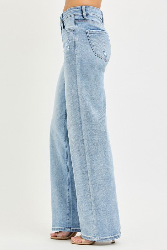Tummy Control Light Wash Jean