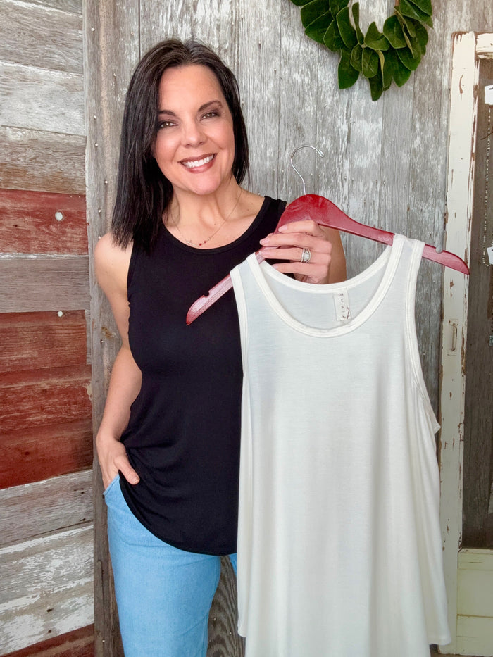 Bamboo Round Neck Tank Top RESTOCK