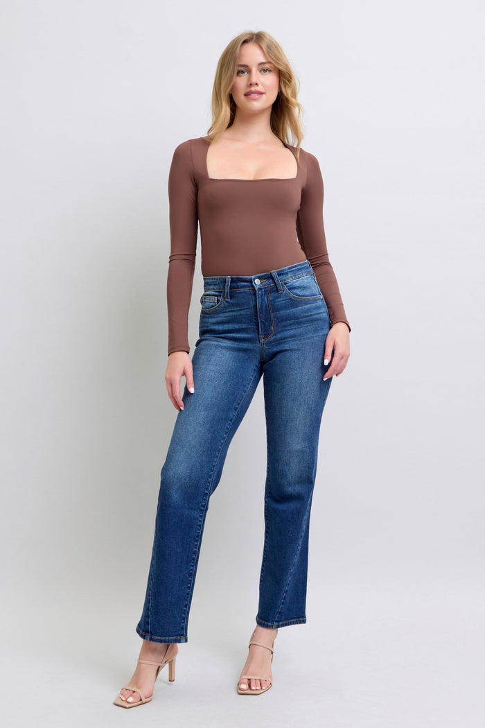 Judy Blue Side Seam Straight Leg Jean