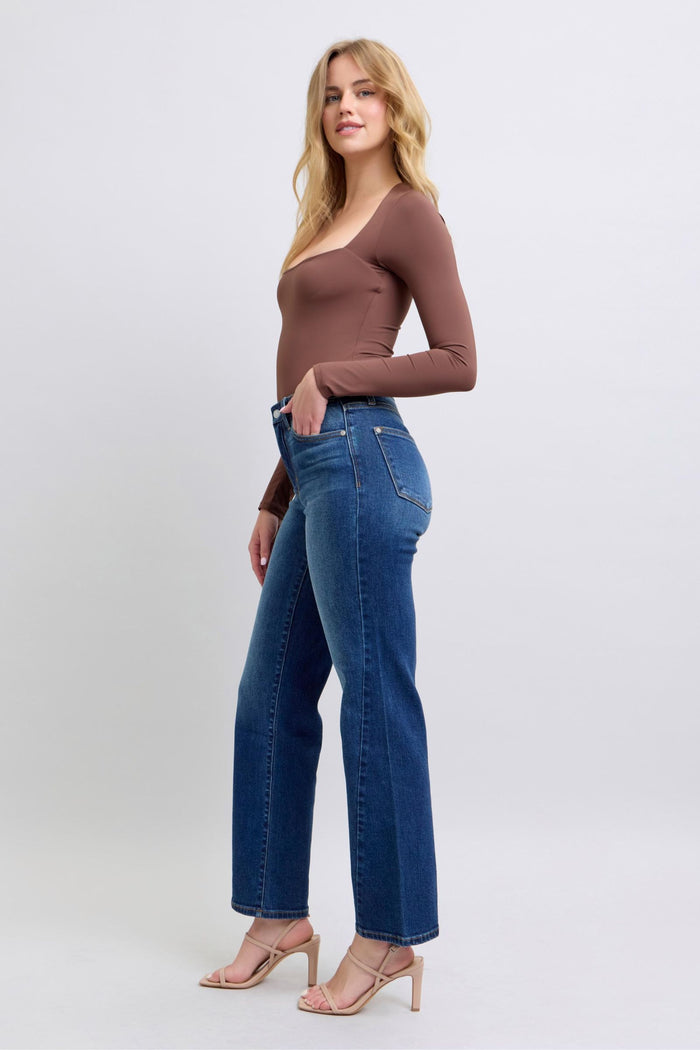 Judy Blue Side Seam Straight Leg Jean