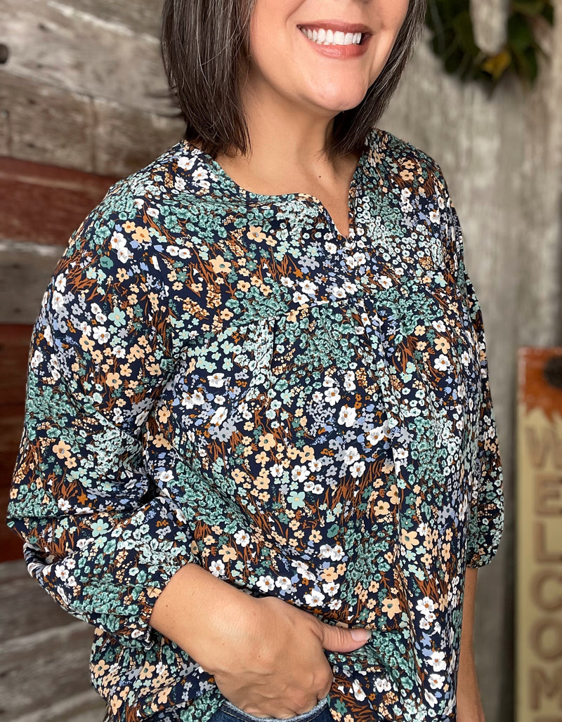 Walking in the Blooms Blouse