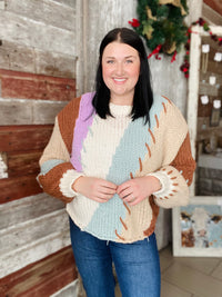 Winter Color Block Sweater