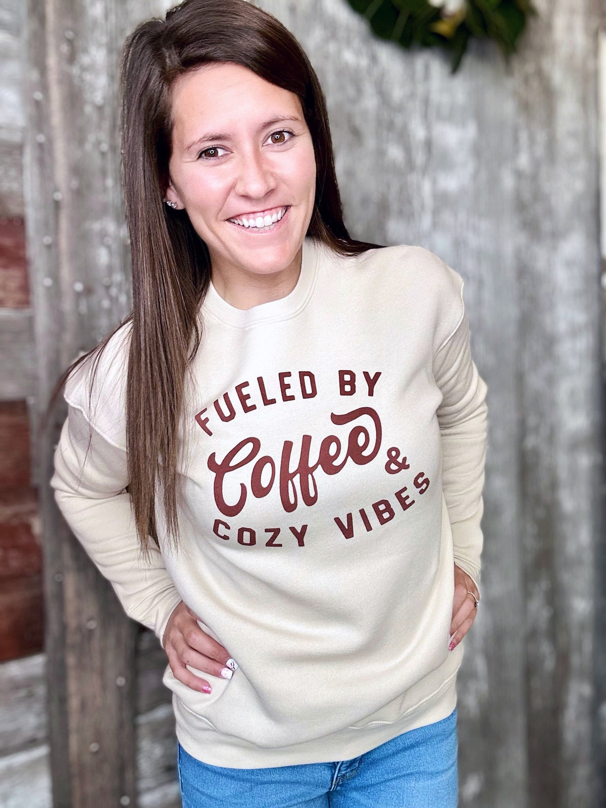 Fueled by Coffee and Cozy Vibes Sweatshirt